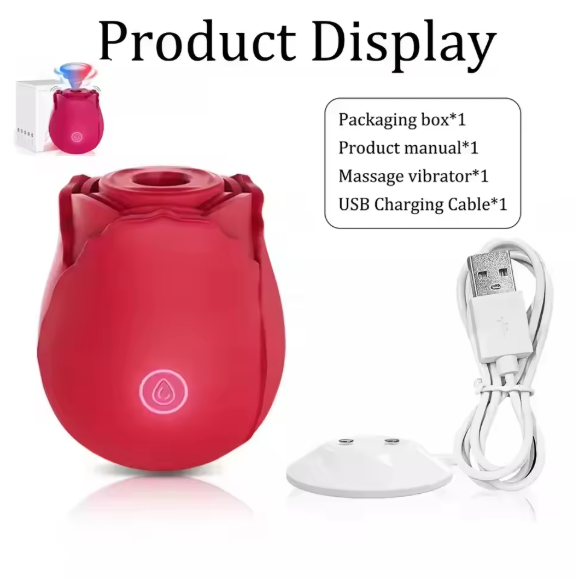 Rosa do Prazer™ – Estimulador Feminino de Sucção e Vibração