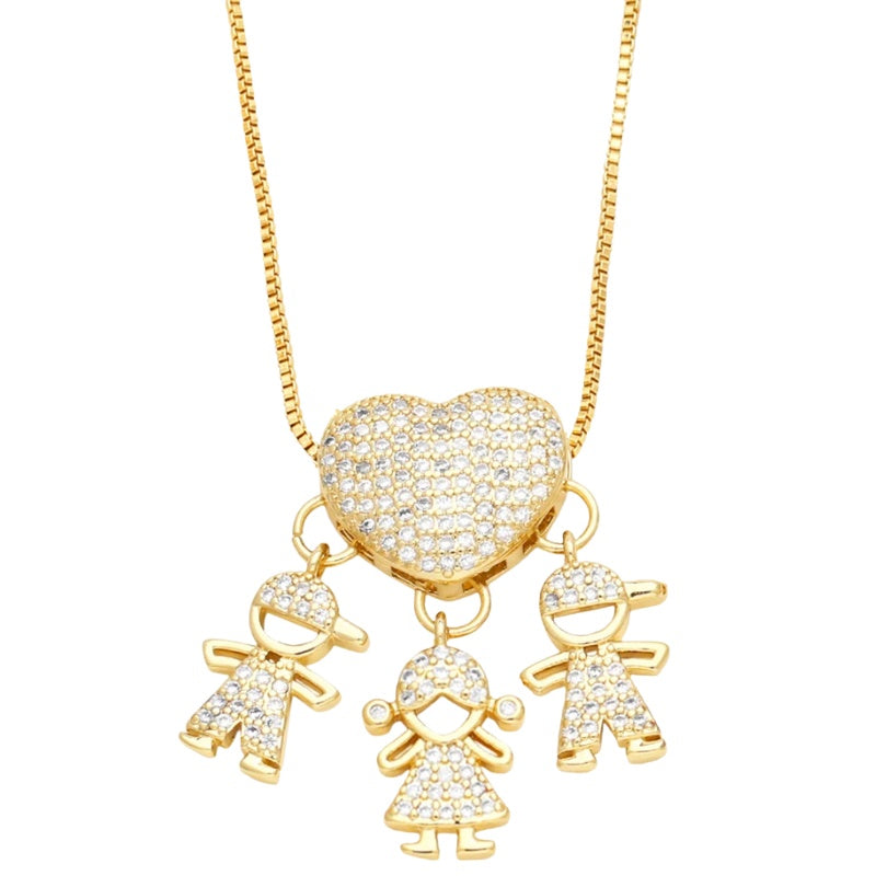 Colar Amor de Mãe em banho de ouro 18k