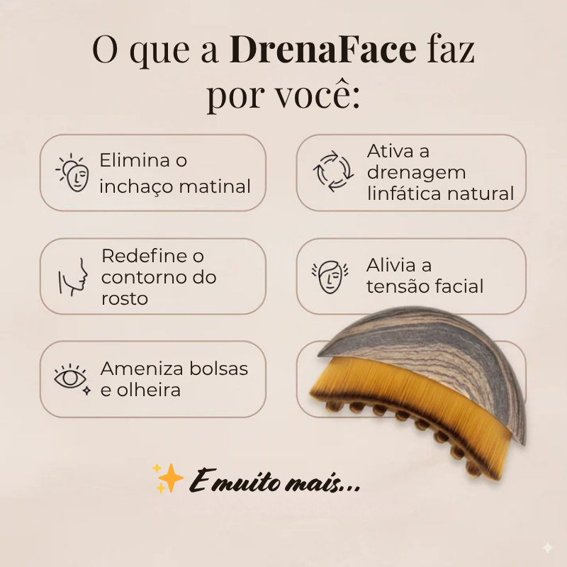 DrenaFace – Diminui inchaço e define o rosto em minutos