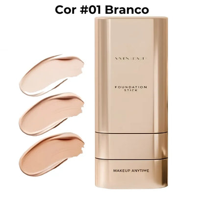 Corretivo Base Stick Coreano 2 em 1 – Cobertura Perfeita 100% Natural