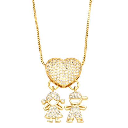 Colar Amor de Mãe em banho de ouro 18k