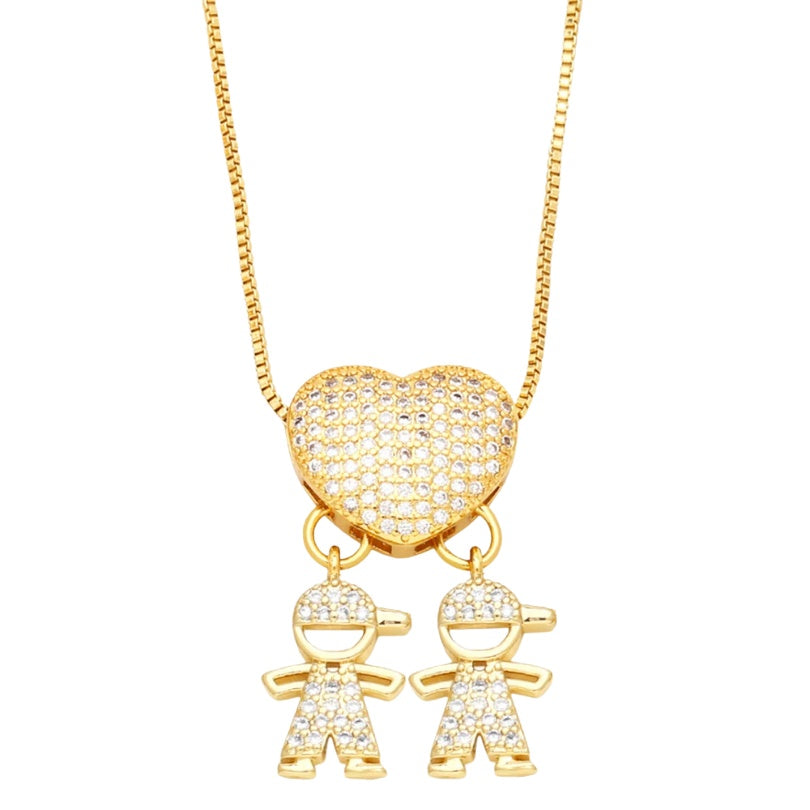 Colar Amor de Mãe em banho de ouro 18k