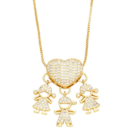 Colar Amor de Mãe em banho de ouro 18k