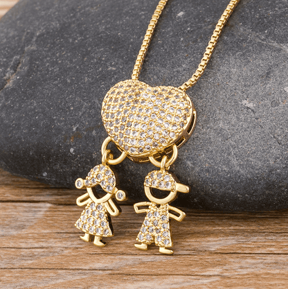 Colar Amor de Mãe em banho de ouro 18k